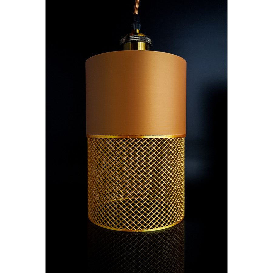 Loom Dune Aura modern pendant light with mesh-style lower detail