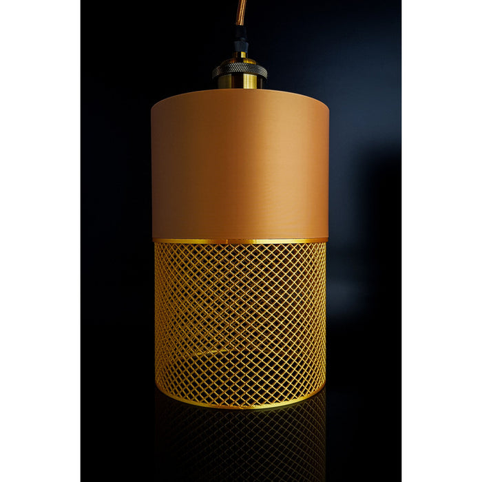 Loom Dune Aura modern pendant light with mesh-style lower detail