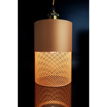 Loom Dune Max warm natural tone mesh pendant light