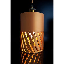 Sylwave Dune Max sculptural pendant light with curved single-colour shade