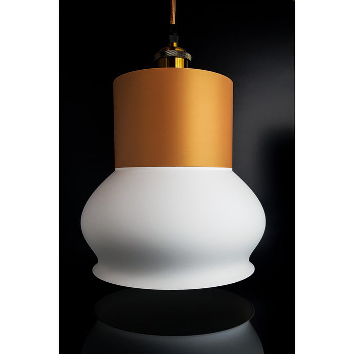 Nava Dune Ivory pendant light with warm sand and opal white tones