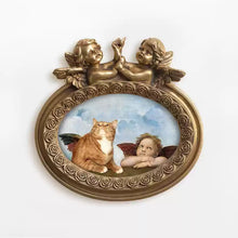 Baroque style 5-piece wall art set with vintage prints, ornate gold frames, mini frames, and decorative mirror
