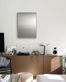 Stainless steel magnetic display board for photos, notes, and wall décor