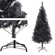 Fekete műfenyő, 120cm 230ág-1