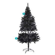Fekete műfenyő, 120cm 230ág-2