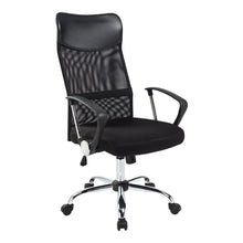 Ergonomikus irodai szék magasított háttámlával - fekete-0