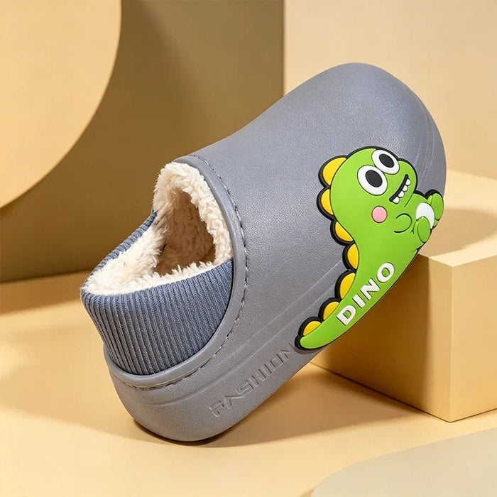 Fleece-Lined Kids Cartoon Clogs – Ages 2–10 - Zencloudshop.eu