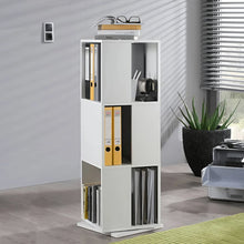 Forgó könyvespolc, 34x34x108 cm, fehér-4