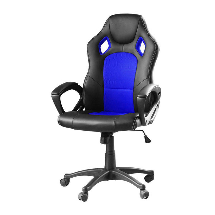 Gamer szék több színben - basic-színes háttámla, kék-0