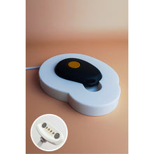 White lying charging dock for Gondosóra magnetic charging cable