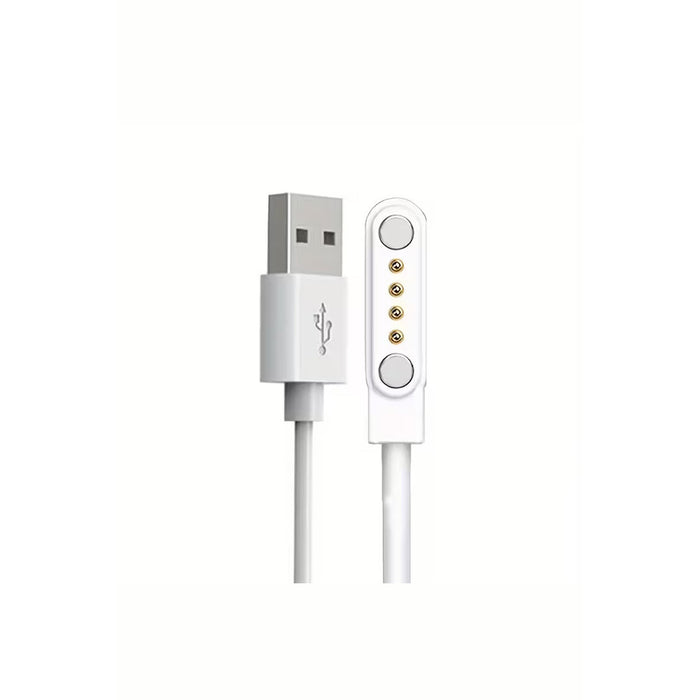 White 60 cm magnetic USB charging cable compatible with Gondosóra