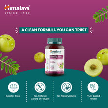 Himalaya Healthy Hair Gummies strawberry-flavoured vegetarian biotin supplement, 60 gummies