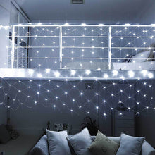 128 LED-es hálós fényfüzér, 2 színben-hidegfehér-4