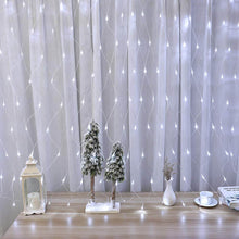 128 LED-es hálós fényfüzér, 2 színben-hidegfehér-1