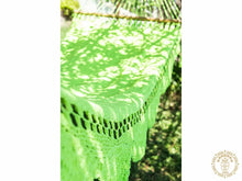Ocotal cotton spreader bar hammock with wooden crossbars