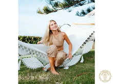 Tipitapa natural cotton spreader bar hammock handcrafted in Nicaragua