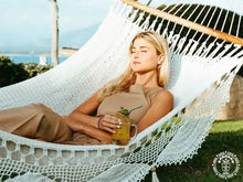 Tipitapa natural cotton spreader bar hammock handcrafted in Nicaragua