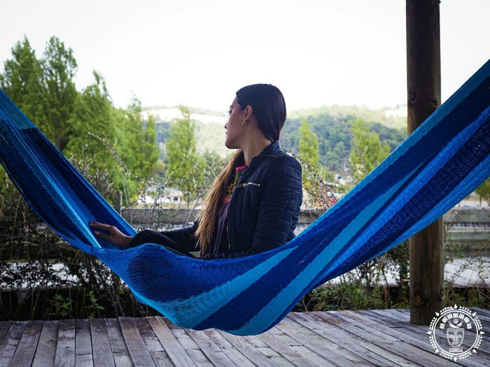 Carmen XL Mexican nylon mesh hammock for outdoor relaxation