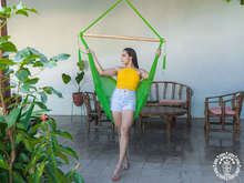 Jinotega XL pistachio green cotton hammock chair handmade in Nicaragua