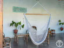 Jinotepe handmade cotton hammock chair with wooden support