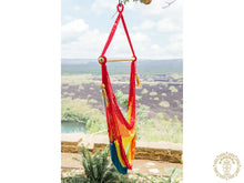 Colourful Trinidad handmade cotton hammock chair from Nicaragua