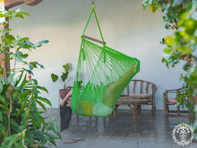 Jinotega XL pistachio green cotton hammock chair handmade in Nicaragua