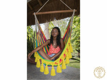 Palmira XL multicoloured Colombian cotton hammock chair
