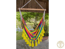 Palmira XL multicoloured Colombian cotton hammock chair