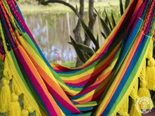 Palmira XL multicoloured Colombian cotton hammock chair