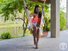 Tunja XL Colombian hammock chair with tassel details