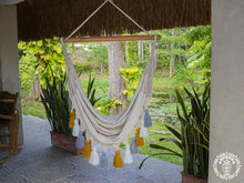Tunja XL Colombian hammock chair with tassel details
