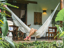 Ometepe XL ecru cotton double hammock handmade in Nicaragua