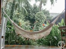 Ometepe XL ecru cotton double hammock handmade in Nicaragua