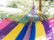 Zapatera XL multicolour cotton double hammock handmade in Nicaragua