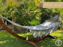 Tipitapa natural cotton spreader bar hammock handcrafted in Nicaragua