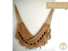 Santiago XL hand-woven cotton double hammock from Nicaragua