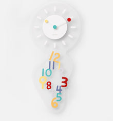 White decorative acrylic wall clock for home décor