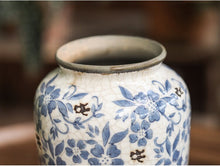 Retro ceramic flower vase for home decor