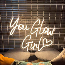 You Glow Girl LED neon sign for wall decor