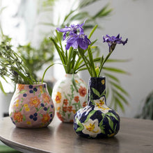 Hand-painted ceramic flower vase for home decor