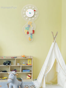 White decorative acrylic wall clock for home décor