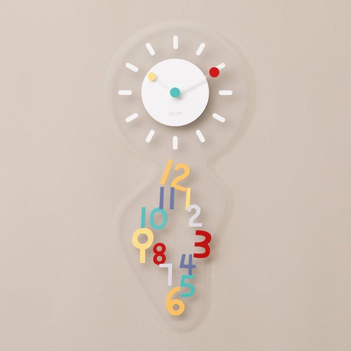 White decorative acrylic wall clock for home décor