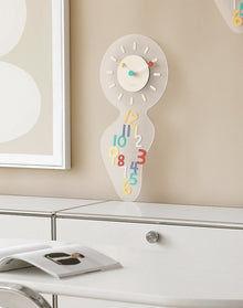 White decorative acrylic wall clock for home décor