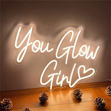 You Glow Girl LED neon sign for wall decor