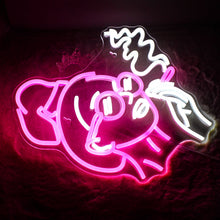 Girl smoking acrylic LED neon wall sign for room decor