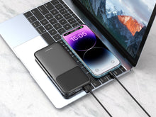Fekete Techancy TF2781 power bank 10000 mAh kapacitással