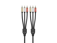 Fekete Techancy 3RCA–3RCA audiokábel