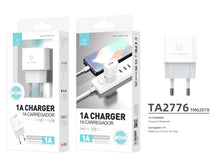 Fehér Techancy TA2776 USB-A hálózati töltő