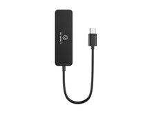 Fekete Techancy USB-C hub 4 USB-A porttal