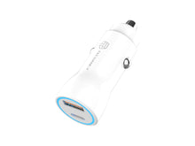 Fehér Techancy TC6411 autós töltő USB-A és USB-C porttal